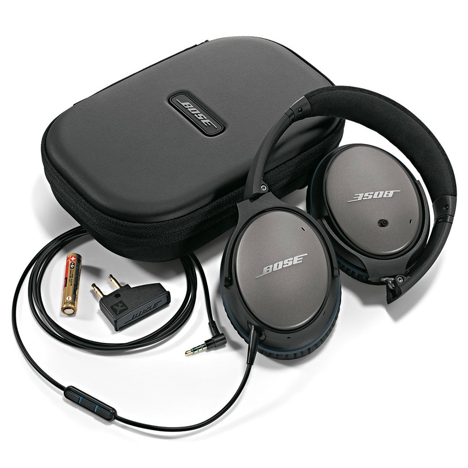 Bose QuietComfort 25 Acoustic Noise Cancelling Headphones for Apple devices - Black (Wired 3.5mm)