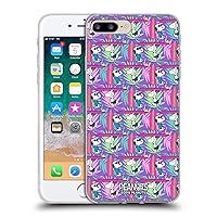 Head Case Designs Officially Licensed Peanuts Surf Pattern Snoopy Aloha Disco Soft Gel Case Compatible with Apple iPhone 7 Plus/iPhone 8 Plus