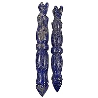 Angel Pencil Wand Lapis Lazuli Gemstone Reiki Healing Energy Balancing Wands