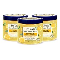 Shea Sugar Scrub, Prebiotic Lemon Balm, 19 oz (Pack of 3) (Packaging May Vary)