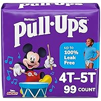 Pull-Ups Boys' Potty Training Pants, 4T-5T (38-50 lbs), 99 Count