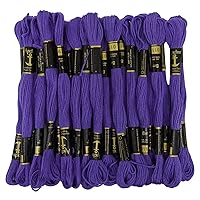 Anchor Stranded Cotton Hand Embroidery Thread Floss Pack of 25 Skeins-Purple