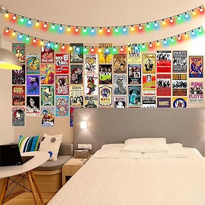 Mua 72Pcs Vintage Rock Band Posters Wall Collage Kit - Old Retro ...