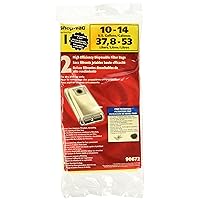 Shop-Vac 9067233, High-Efficiency Disposable Collection Filter Bags, Fits 10-14 Gallon Tanks, (2 Pack)