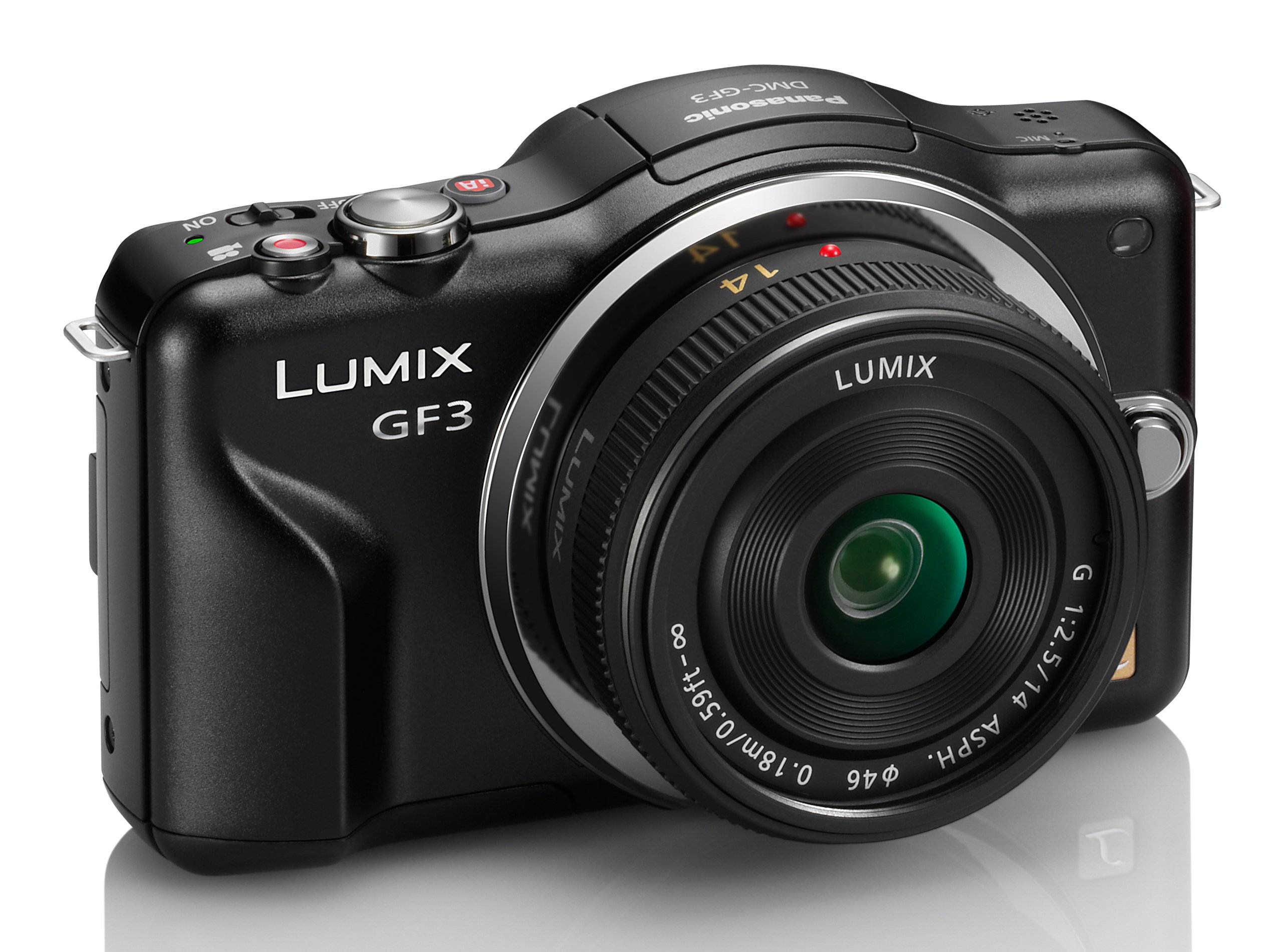 Panasonic Lumix DMC-GF3CK Kit 12.1 MP Digital Camera with 14mm Pancake Lens
