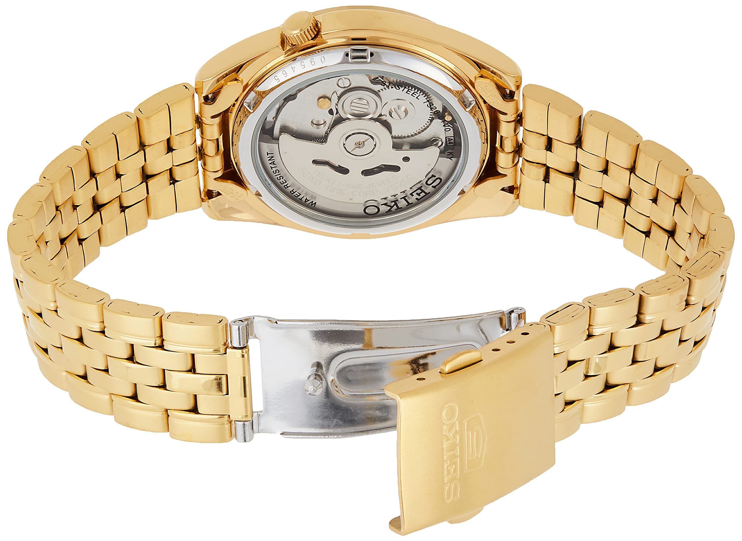Mua SEIKO Men's SNK366K 5 Automatic Gold Dial Gold-Tone Stainless Steel  Watch trên Amazon Mỹ chính hãng 2023 | Giaonhan247