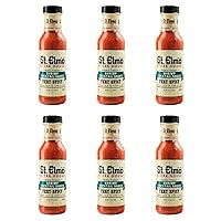 St Elmo Steak House Cocktail Sauce, 12 Fl Oz, Extra Spicy Sauce for Shrimp and Seafood (Pack of 6)