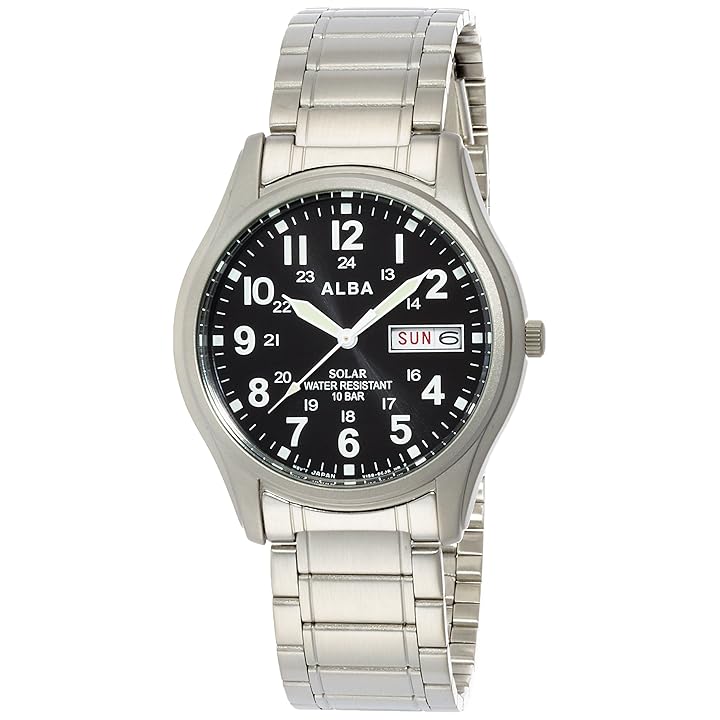 Mua Alba Seiko Watch AEFD560 Men's Solar Watch with Date and Day Display,  Dial color - black, watch trên Amazon Nhật chính hãng 2023 | Fado
