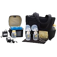 Medela Pump in Style Advanced with On the Go Tote, Double Electric Breast Pump, Nursing Breastfeeding Supplement, Portable Battery Pack, Sleek Microfiber Tote Bag included with Breastpump