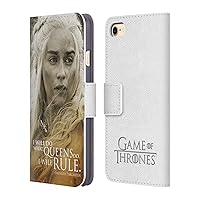 Head Case Designs Officially Licensed HBO Game of Thrones Daenerys Targaryen Character Portraits Leather Book Wallet Case Cover Compatible with Apple iPhone 7/8 / SE 2020 & 2022