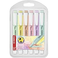 STABILO Highlighter swing cool Pastel - Wallet of 6 - Assorted Colors