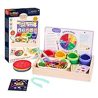 Battat Education – Play Food Set – Toy Food – Toddler Pretend Play Set – Fine Motor Food Toy – 3 Years + – Stir & Sort Food Court (102 Pcs)