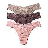 hanky panky, Signature Lace Original Rise Thong 3 Pack, One Size (4-14)