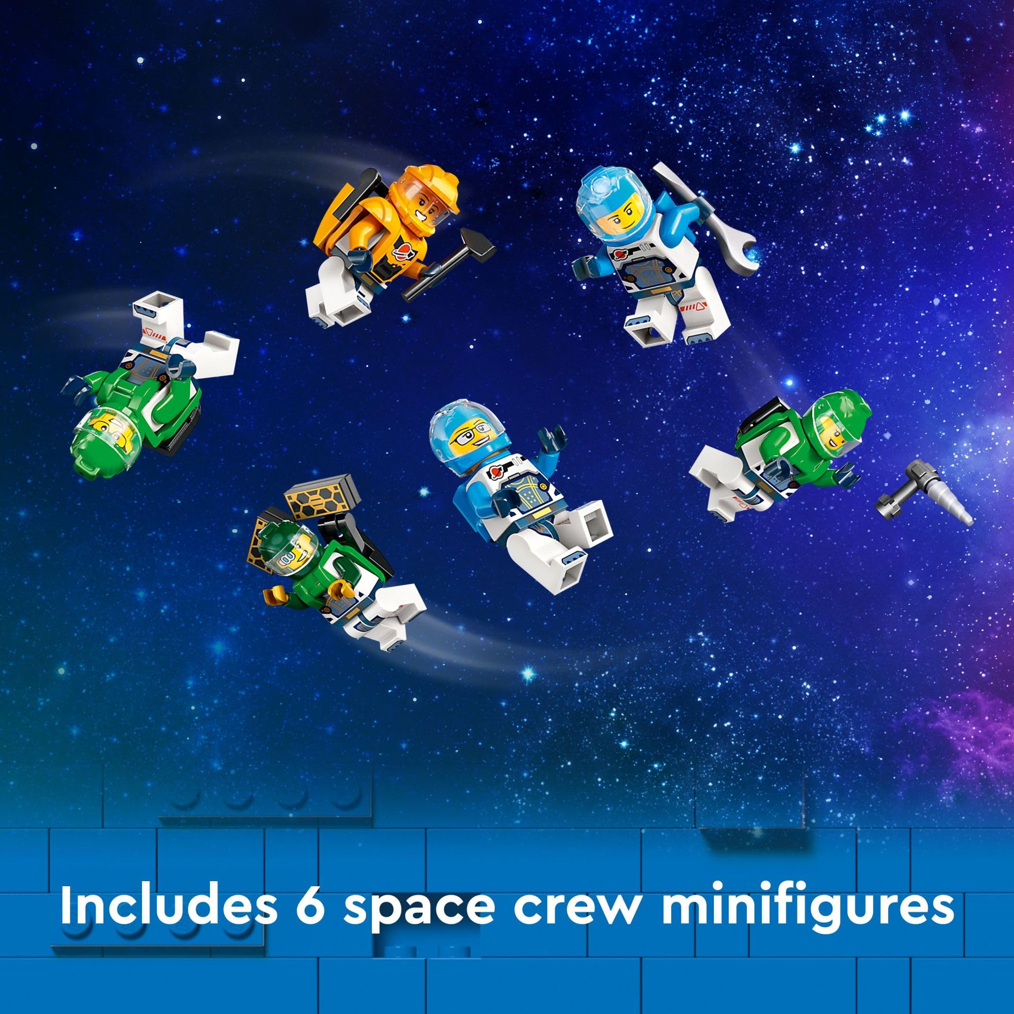 LEGO City Modular Space Station STEM Toy, Modular Exploration Science Toy with 6 Astronaut Minifigures, Gifts for Boys, Girls, and Kids Ages 7 and Up, Building Toy for Kids, 60433