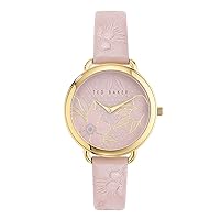 Ted Baker Women's HETTTIE Quartz Watch with Stainless Steel Strap, Pink, 14 (Model: BKPHTS005)