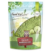 Food to Live Barley Powder, 1 Pound - Ground Whole Raw Dried Young Leaves, Fine Milled, Kosher, Vegan Superfood, Rich in Fiber, Protein. for Juices, Smoothies, Shakes, Instant Breakfast Drinks.