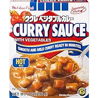 House Foods Curry Sauce with Vegetables, Hot, 7 Ounce Boxes (Pack of 10)