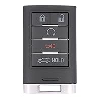 Keyless2Go Replacement for 5 Button Proximity Smart Key for Cadillac NBG009768T 22856930