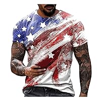 Short Sleeve Shirts for Men Street Skull Muscle Short Sleeve Print Personality Fashion Fashion T-Shirt