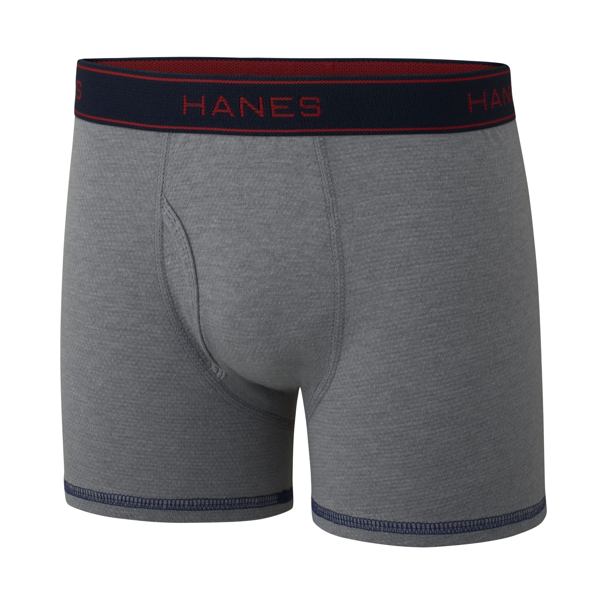 Hanes Boys' Underwear, Cool Comfort Stretch Mesh Boxer Briefs, 6-Pack, Blue Gray Assorted, XX-Large