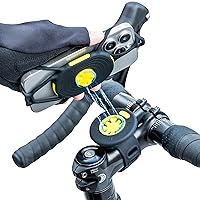 Bone Bike Tie Connect Kit 2 Magnetic, Quick Release 360° Rotation Universal Road Bike Phone Mount for Stem & Handlebar, Fits 4.7