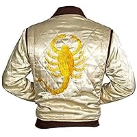 Golden Scorpion - Bomber Drive Satin Jacket,Men's