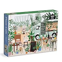 Galison Plant Cafe 1000 Piece Puzzle from Galison - 1000 Piece Botanical Puzzle for Adults, Wonderful Illustrations from Frankie Penwill, Thick and Sturdy Pieces, Great Gift Idea