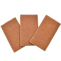Full Circle Neat Nut Walnut Shell Scouring Pads, Non-Scratch, Set of 3 (Pack of 6)