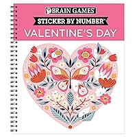 Brain Games - Sticker by Number: Valentine's Day Brain Games - Sticker by Number: Valentine's Day Spiral-bound