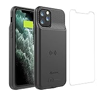 Alpatronix iPhone 11 Pro Battery Case, 4200mAh Slim Portable Protective Extended Charger Cover with Wireless Charging Compatible with iPhone 11 Pro (5.8 inch) BXXI Pro - (Black)