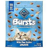 Bursts Crunchy Cat Treats, Chicken 5-oz Bag