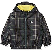 Lacoste Boys' Name Tag Water-Repellent Windbreaker