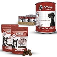 Kidney Dog Food & Treats, No Prescription Needed Low Phosphorus Dog Food, Renal Dog Food Canned, Vet Recommended (Tuna Pate & Treats)