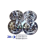 51016 2014-2016 Ford Transit Dually 6 Lugs Stainless Wheel Simulator, Pack of 4