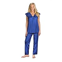 Shadowline Women's Silhouette Short Cap Sleeve Pajama Set