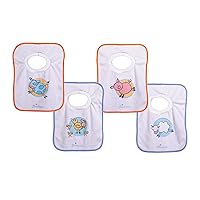 Dreambaby Terry Cloth Cotton Pullover Baby Bibs for Teething Feeding and Drooling - Super Absorbent & Extra Soft - Machine Washable - Farm Animals