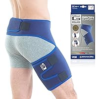 Groin Brace for Thigh or Hamstring Injury. Groin Brace for Men and Women - for arthritis, pulled groin, strain - Adjustable Groin Compression Support - Unisex