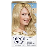 Clairol Nice'n Easy Permanent Hair Dye, 11C Ultra Light Cool Blonde Hair Color, Pack of 1