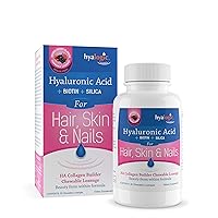 Hyalogic Hair Skin & Nails Hyaluronic Acid Collagen Builder – Delicious Berry Flavored Collagen Boost Chewable Lozenges – Sugar Free Vegan Collagen Ideal to Enhance Your Natural Beauty – 30 Count