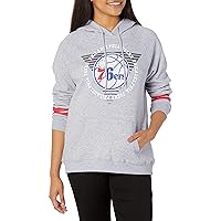 Ultra Game Women's Soft Fleece Pullover Hoodie Sweatshirt with Varsity Stripe