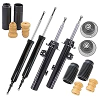 ATEC Germany 4 x Gas Pressure Shock Absorbers Front and Rear Suspension Strut Including Strut Mount and Dust Cover Set, Compatible with BMW 3 Series (E90), 3 Series Touring (E91)