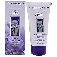 L'Erbolario - Iris - Deodorant Cream - Floral and Powdery Scent - Anti-perspirant Properties - Maintains Freshness, Protects Skin - Made with Marshmallow, 1.6 Oz