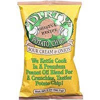 Dirty Kettle Chips, Sour Cream & Onion, 2 Ounce (Pack of 25)