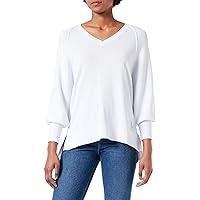 A｜X ARMANI EXCHANGE Women's Balloon Sleeve V-Neck Pullover Sweater
