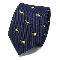Animal Pattern Necktie With Gift Box Sea Animal Pattern Tie Father's Day Birthday Gift Tie