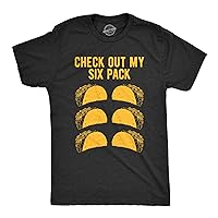Mens Check Out My Six Pack Tshirt Funny Taco Tuesday Tee