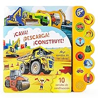 Dig It! Dump It! Build It! 10-Button Sound Book for Little Construction Lovers, Ages 2-7 (Spanish Edition)