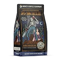 Bones Coffee Company Army Of Dark Chocolate Flavored Ground Coffee Beans | 12 oz Dark Roast Arabica Low Acid Coffee | Gourmet Coffee Gifts & Beverages (Ground)