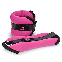 Ankle and Wrist Weights for Women and Men - Velcro Straps, Made for Jogging, Walking, Resistance Training, and Physical Therapy (Set of 2) - Soft Touch Material