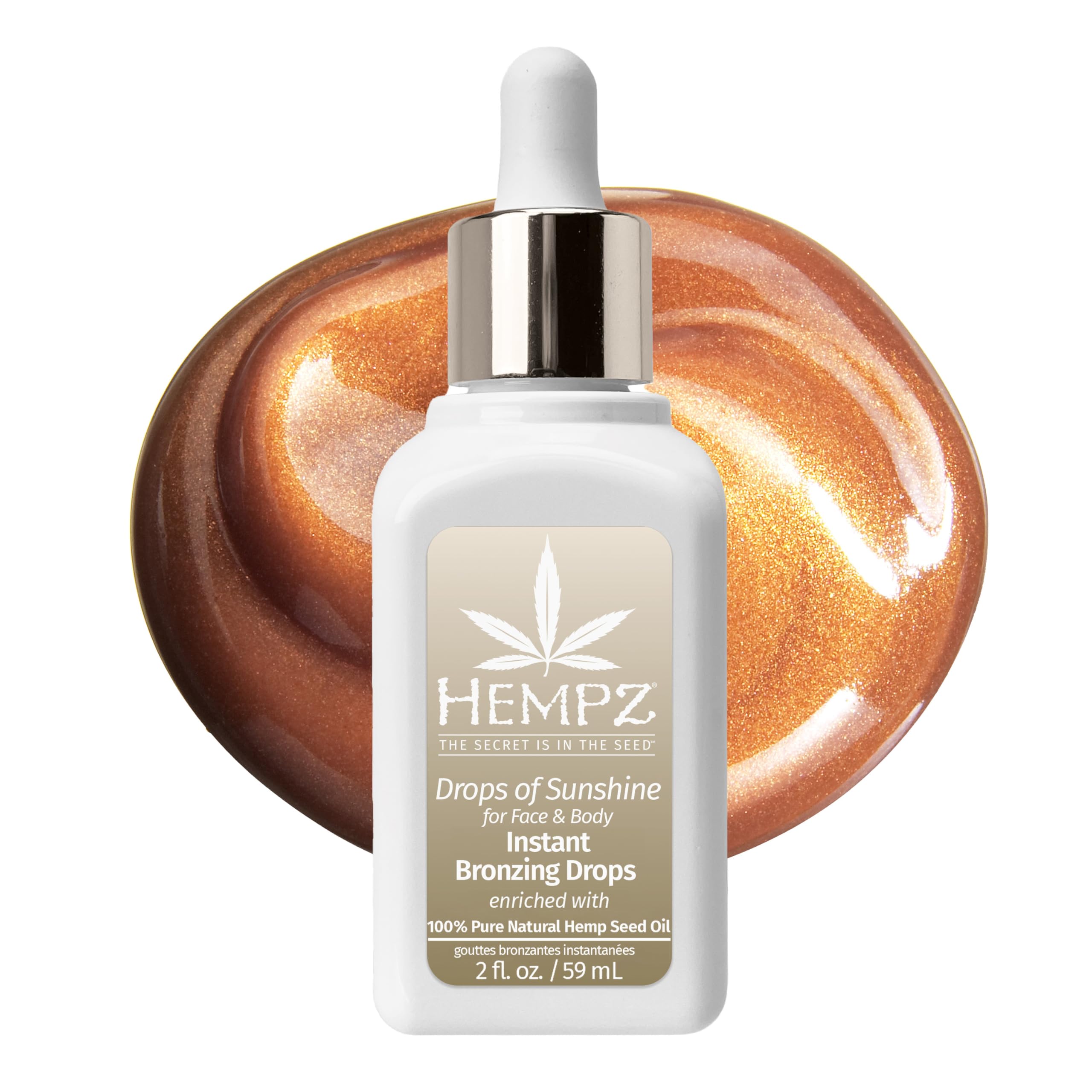 Hempz Instant Facial Bronzing Drops, Drops of Sunshine, 2 oz.